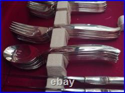 Rogers Bros. 1847 Silver plate Flair Silverware 52 Piece Serves 8 Rogers Bros. 1847 Silver plate Flair Silverware 52 Piece Serves 8