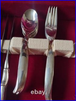 Rogers Bros. 1847 Silver plate Flair Silverware 52 Piece Serves 8 Rogers Bros. 1847 Silver plate Flair Silverware 52 Piece Serves 8