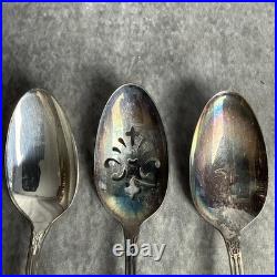 Rogers Bros 1952 Daybreak Elegant Lady Silver Plate Flatware 56 Pieces In Box