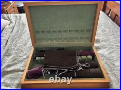 Rogers Bros. 41 Piece Centennial Flatware Set Silver Plate With Gold Tone & Box