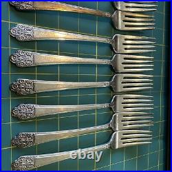 Rogers Bros 47 Piece Set Antique 1847 Flatware Set Silverplate