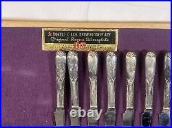 Rogers Bros. 51-Piece Service For 8 Vintage Silverware Set. WITH BOX