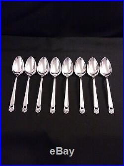 Rogers Bros Eternally Yours Silverplate- 8 Place Settings + Extras-79 Pcs Total