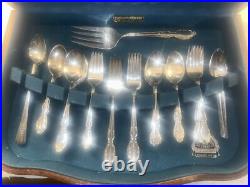 Rogers & Bros Extra Plate Original Rogers Magnolia Pattern Setting For 8 With Box