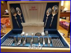 Rogers Bros First Love Silverplate Flatware Set and Box