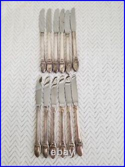 Rogers Bros. First Love Silverplated 70pc Stainless Silverware Flatware Set