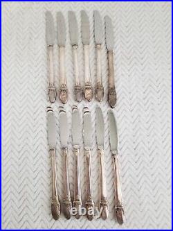 Rogers Bros. First Love Silverplated 70pc Stainless Silverware Flatware Set