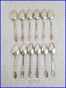 Rogers Bros. First Love Silverplated 70pc Stainless Silverware Flatware Set