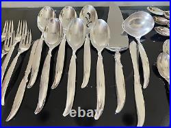 Rogers Bros. IS International Silverplate Silverware FLAIR 82 Service for 12 +