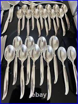 Rogers Bros. IS International Silverplate Silverware FLAIR 82 Service for 12 +