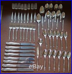 Rogers & Bros. IS Silverplate Flatware Exquisite 1957 48pc Set