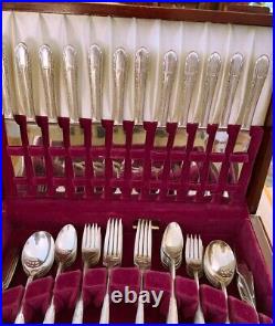 Rogers Bros Is Sectional Silverware Flatware Service For 12 + Serving 79 Pcs