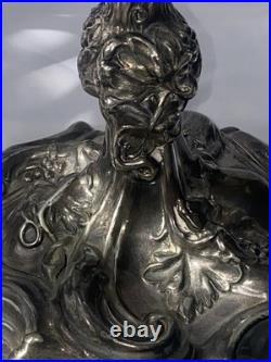 Rogers Bros Meriden B Company Silver Plate Ornate Candelabra 5 Candle Holder