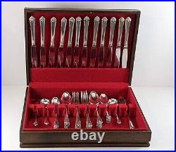 Rogers Bros STARLIGHT 50 Piece Service for 12 Silverplate Flatware Set 1950