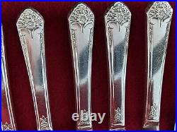 Rogers Bros STARLIGHT 50 Piece Service for 12 Silverplate Flatware Set 1950