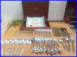 Rogers Bros Silver Extra Plate Flatware Set Complete service for 8 in Box