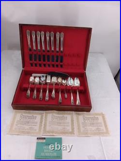 Rogers Bros Silver Plate Flatware 58 pc Pattern Silverplate Rogers Bros Silver Plate Flatware 58 pc Pattern Silverplate