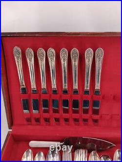 Rogers Bros Silver Plate Flatware 58 pc Pattern Silverplate Rogers Bros Silver Plate Flatware 58 pc Pattern Silverplate