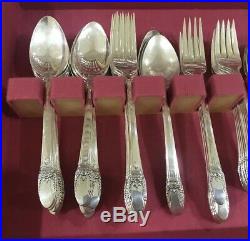 Rogers Bros Silver Plate Flatware Silverware First Love Service 10 Serving 75pc