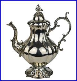 Rogers Bros Silver Plated Tea Set Baroque Revival Antique Mid-19th Century