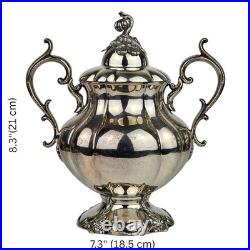 Rogers Bros Silver Plated Tea Set Baroque Revival Antique Mid-19th Century