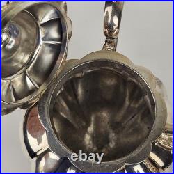 Rogers Bros Silver Plated Tea Set Baroque Revival Antique Mid-19th Century