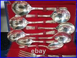 Rogers Bros Silverplate 1939 REFLECTION Grille / Luncheon Set for 8 50 Pcs