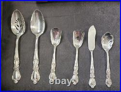 Rogers Bros Silverplate Flatware 78 Pieces With Box Floral Pattern Service 12