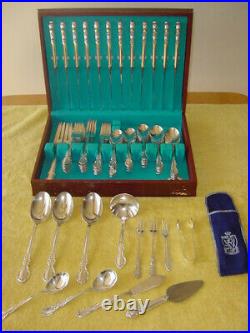Rogers Bros Silverplate Reflections 12 Place Settings plus 12 extra pieces