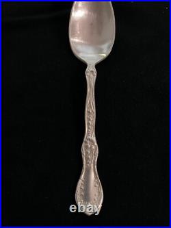 Rogers & Bros Vintage Florette Demitasse Spoons Set Of 5 Silver Plate
