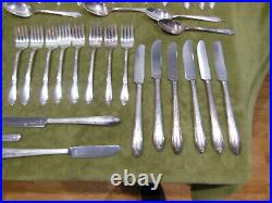 Rogers Bros x11 IS INSPIRATION CORN Silver plate flatware 55 pieces