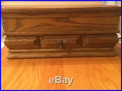 Rogers Brothers 12 Place Setting, serving Pieces In Anti-tarnish Oak Chest