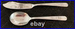 Rogers Celebrity Wild Rose Pattern 1939 Silverplate Service for 6 with 40 Pieces