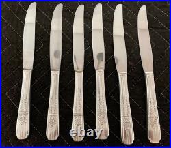 Rogers Celebrity Wild Rose Pattern 1939 Silverplate Service for 6 with 40 Pieces