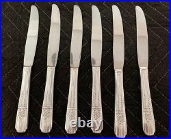 Rogers Celebrity Wild Rose Pattern 1939 Silverplate Service for 6 with 40 Pieces