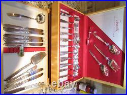 Rogers Community South Seas Silverware Flatware Set Spoons Forks Complete Set 59
