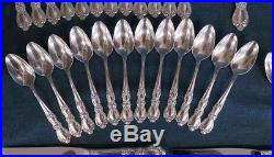 Rogers Hertiage Silverplate Flatware Service for 12, 81pcs. WithChest