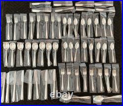 Rogers Imperial Pattern 1939 Silverplate Complete Service for 8 with 58 Pieces