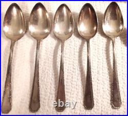 Rogers Insico Flatware Silverware Antique 34pc Set Silver Plate Rare Stainless B