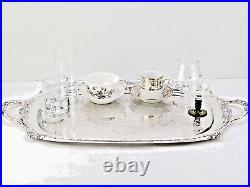 Rogers International Silver Heritage Silver Butler Tray Tea Serving # 9490 25l