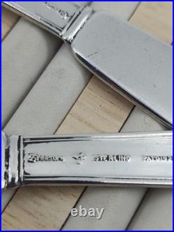 Rogers Lunt & Bowlen Treasure William & Mary Sterling Butter Spreaders Set 4