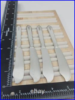Rogers Lunt & Bowlen Treasure William & Mary Sterling Butter Spreaders Set 4