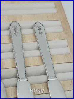 Rogers Lunt & Bowlen Treasure William & Mary Sterling Butter Spreaders Set 4