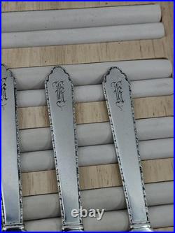 Rogers Lunt & Bowlen Treasure William & Mary Sterling Butter Spreaders Set 4