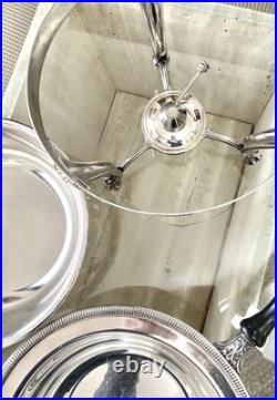 Rogers Mfg Co Vintage Silver Plate 5-Piece 4275 Warming Chafing Dish