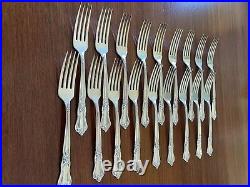 Rogers Oneida Sectional Valley Rose Silverplate Flatware Service for 18 no box