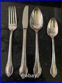 Rogers REMEMBRANCE 1949 Silver Plate Flatware Set with Extra Pieces