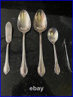 Rogers REMEMBRANCE 1949 Silver Plate Flatware Set with Extra Pieces