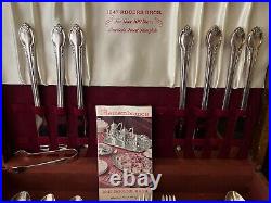 Rogers REMEMBRANCE 1949 Silver Plate Flatware Set with Extra Pieces