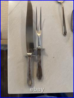 Rogers Silver Plate 12 piece place setting Plus Serving Pieces Vintage
